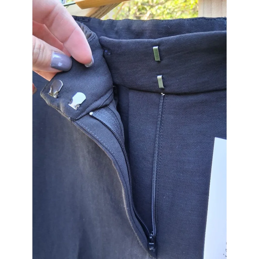Maison d'Amélie Black Trousers Size 10 NWT Business Casual Chic Office - Picture 7 of 14